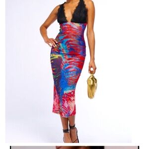 Mesh Tell Me What You Want Dress